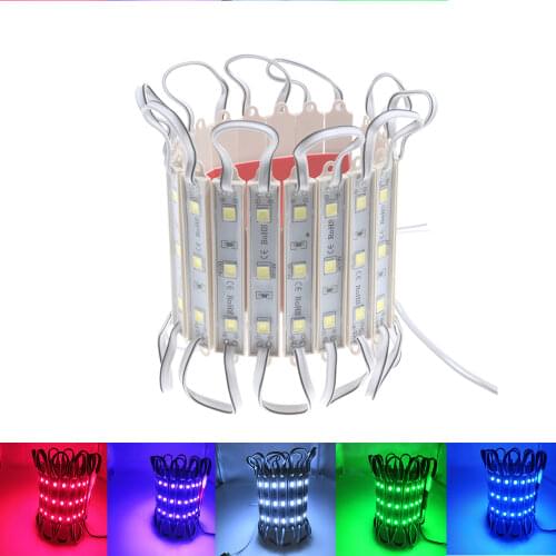 20X 5050 SMD 3LED Modules Waterproof IP65 DC 12V Light White Green Red Blue Warm-White Sign Led Back lights For Channel Letters