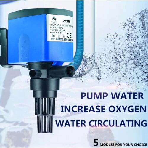 High Quality Aquarium Filter Water Pump Water Circulating System Water Spray Flow For Fish Tank Aquarium Air Submersible Pump