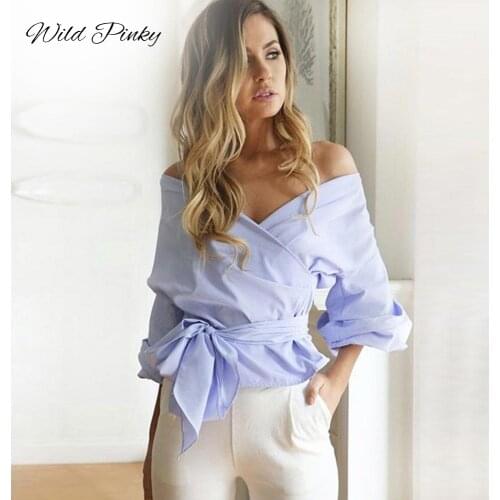 WildPinky Wrap Blouses