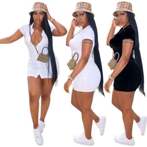 XCCRITTY Fashionable Shirt Dresses