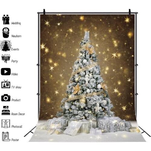 Yeele Christmas Background Baby Photography Snow Gift Star Flash White Carpet Backdrop Indoor Photocall Photo Studio Photophone
