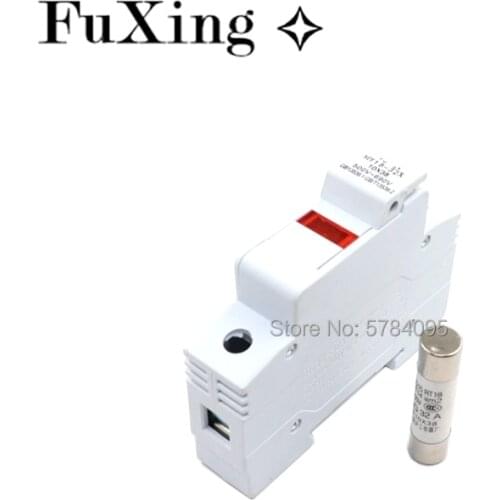 1set RT18-32X AC 32A 1 Pole 10x38mm DIN Rail Mount Fuse Holder Base Fuses 10*38 Ceramic Fuse RO15