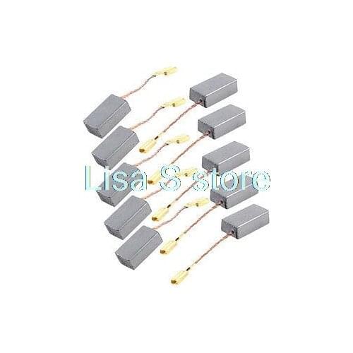10pcs Power Tool 15 x 8 x 5mm Carbon Brushes 9/16" x 5/16" x 1/5" for Bosch Angle Grinder