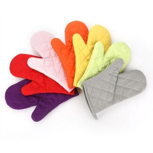 200pcs/lot New Kitchen Glove Heat Resistant Silicone Oven Pot Holder Baking BBQ Cooking Mitts Gift