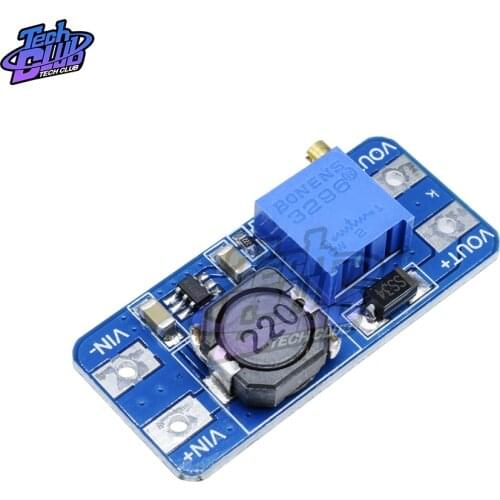 5PCS MT3608 DC-DC Step Up Converter Booster Power Supply Module Boost Step-Up Board MAX Output 28V 2A for Arduino