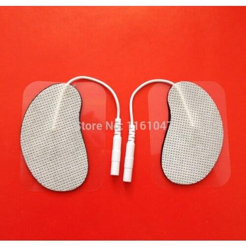 50pcs/lot Ear Style Tens Machine Electrode Pads for full body massager pulse therapy machine pad