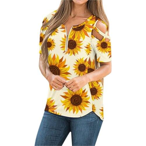 40#Womens Blouses Short Sleeve Hollow Out Cold Summer Shoulder Tops Solid Elegant Deep V Neck Sexy Shirts рубашка женская