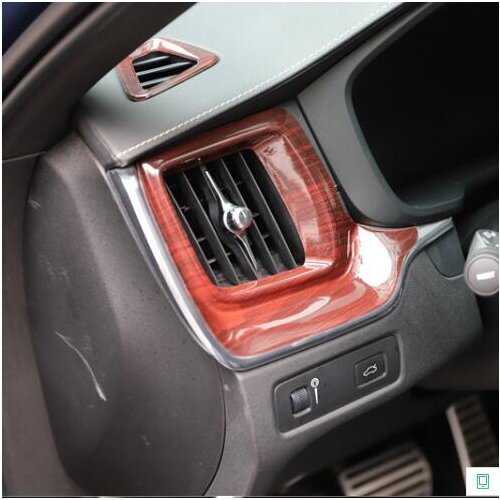 Wood Air Outlet Gear AC Navigation Instrument Window Door Handle Decorated Frame For Volvo XC60 2018 19 20 CAA250