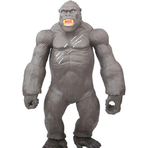 Godzilla VS King Kong Movie Action Anime Figure Oversized Godzilla VS King Kong Battle Model 45CM ABS Statue Toys For Children