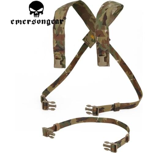 EMERSONGEAR Tactical D3CRM Chest Rig X-Harness Kit Vest Shoulder Strap Pad Accessories Airsoft Back Chest Strap Hunting Shooting