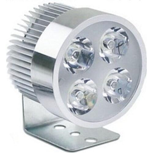 4LED 12W Motorcycle CNC Spot Light for Dirt bikes ATV UTV Cruiser Dual Sport Bicycle Car Truck Boat