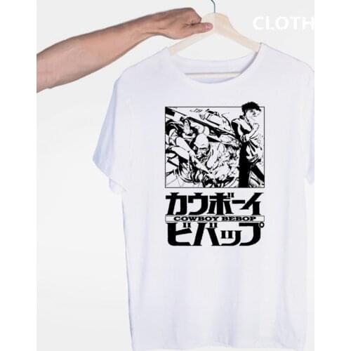 Cowboy Bebop Japanese Anime Movie T-shirt O-Neck Short Sleeves Summer Casual Fashion Unisex Men And Women Tshirt