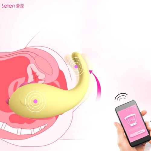 Leten Sex Shop Long Distance APP Control G Spot Vibrator Benwa Ball Kegel Exercise Vibrator Phone Vibrating Egg Bluetooth Women