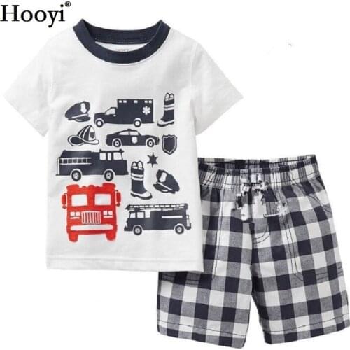 Fashion Boys Clothes Kids Pajamas Sets Racing Luxury Car Children T-Shirt + Pant Baby Boy Sleepwear PJS Home Clothes Cotton