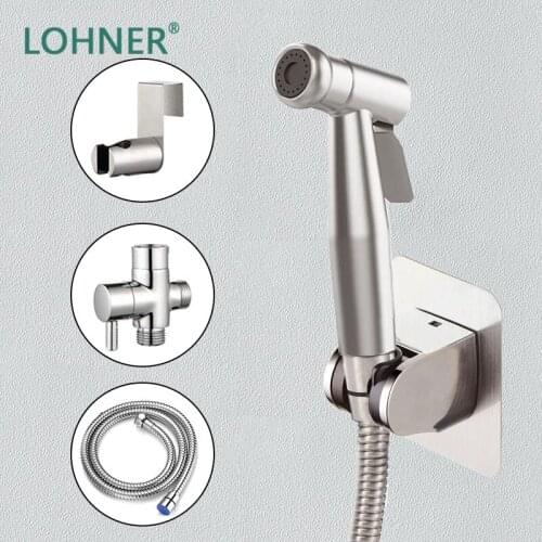 Lohner New Handheld Bidets Sprayer Inodoro Douchette Wc Portatil Anal Toilet Water Spray Shattaf Set Bathroom Accessories