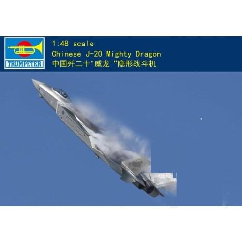 TRUMPETER 05811 1/48 scale CHINESE J-20 Mighty Dragon 2020 new