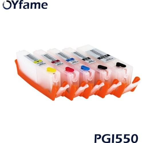 OYfame For Canon 550 551 Ink Cartridge With ARC Chip For Canon IP7250 MG5450 MX925 MG5550 MG6450 MG5650 MG6650 IX6850 Printer