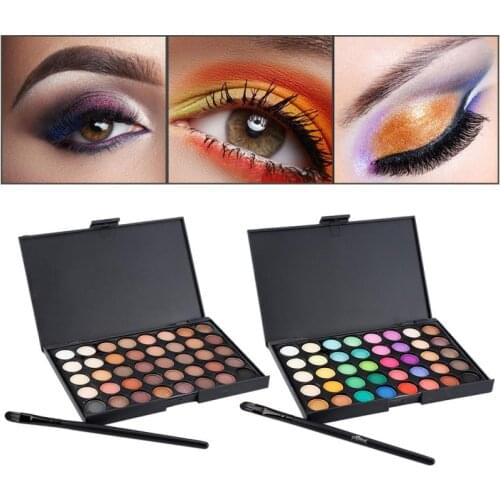 40 Colors Cosmetic Matte Pearl Eyeshadow Palette Women Shimmer Earth Color Eye Shadow Long Lasting Natural Makeup Party TSLM1