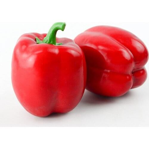 050 Simulation plastic fruit vegetable decorating props fruit and toy display models lettuce leaves with heavy red pepper