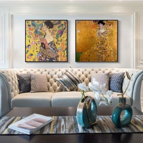 Gustav Klimt Classical Famous Canvas Painting Posters and Prints Cuadros Wall Art Pictures for Living Room Home Decor No Frame