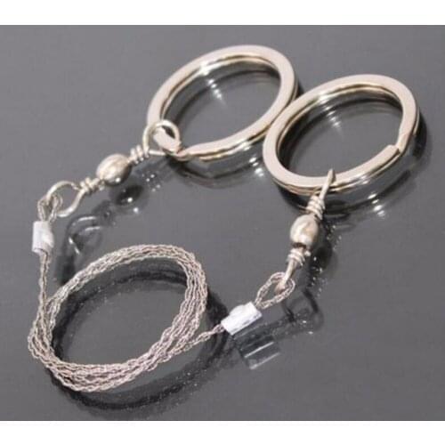 Outdoor Practical Portable Emergency Survival Gear Steel Wire Saw Camping Hiking Manual Hand Steel Rope Chain Saw Travel Tool