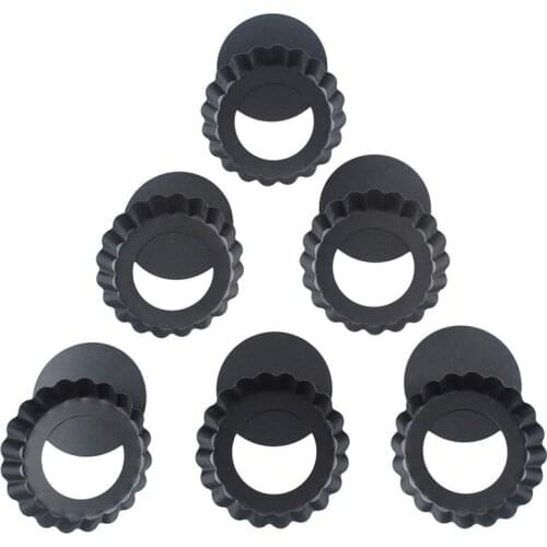 Quiche Pans Removable Bottom Mini Tart Pans Set Tart Tins Cases Loose BaseTart Mold Cheesecake Pan Tart Mold 6 Pack