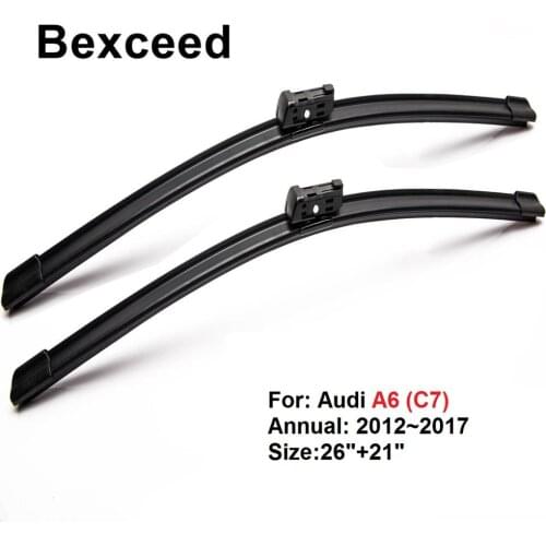 Wiper Blade for Audi A6 C7 Car Windscreen Bexceed of Windshield 26"+21" 2012 2013 2014 2015 2016 2017