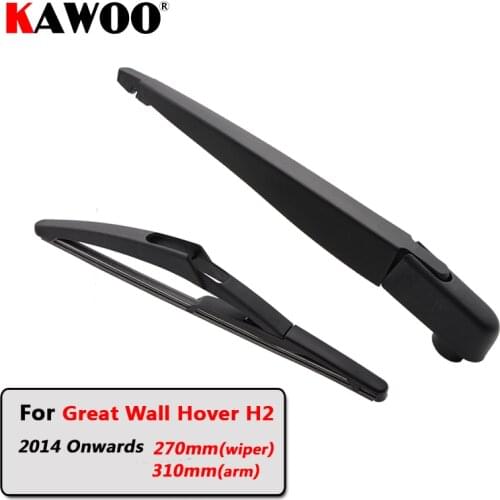 KAWOO Car Rear Wiper Blades Back Window Wipers Arm For Great Wall Hover H2 Hatchback (2014 Onwards) 270mm Auto Windscreen Blade