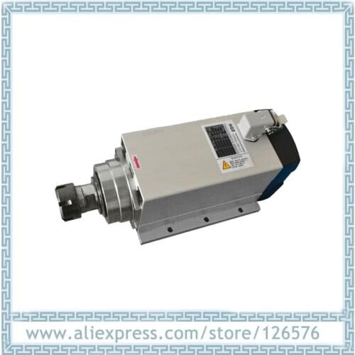 GDF46-18Z/3.5 HQD Square 3.5Kw air cooled spindle motor ER25 18000rpm 4 ceramic bearing spindle motor