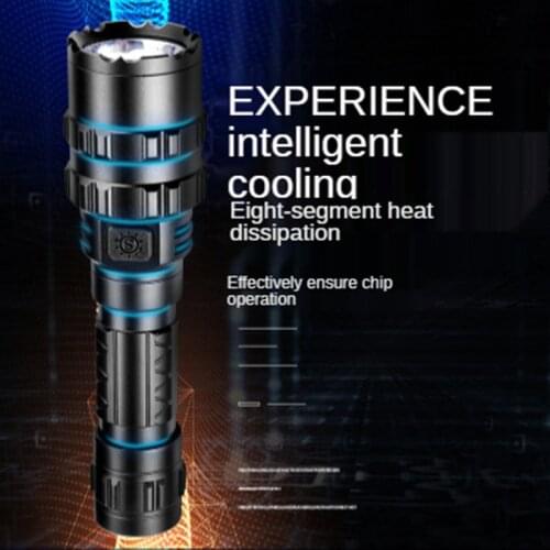 Tactical Lotus Head P70 Flashlight Portable Super Bright Torcia Ledoutdoor Long-range Waterproof Looplamp Led Oplaadbaar