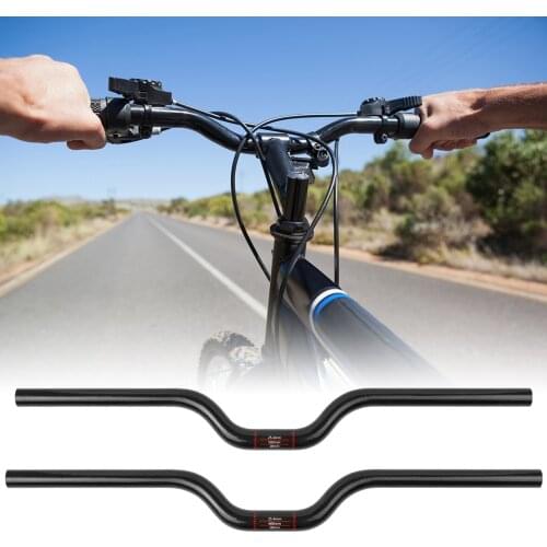 600mm Ultralight Carbon Fiber Riser Handlebar Mountain Bike Road Bicycle Riser Bar Handlebar 25.4mm Clamp