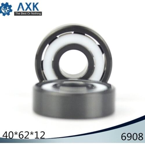 6908 Full Ceramic Bearing ( 1 PC ) 40*62*12 mm Si3N4 Material 6908CE All Silicon Nitride Ceramic 6908 Ball Bearings