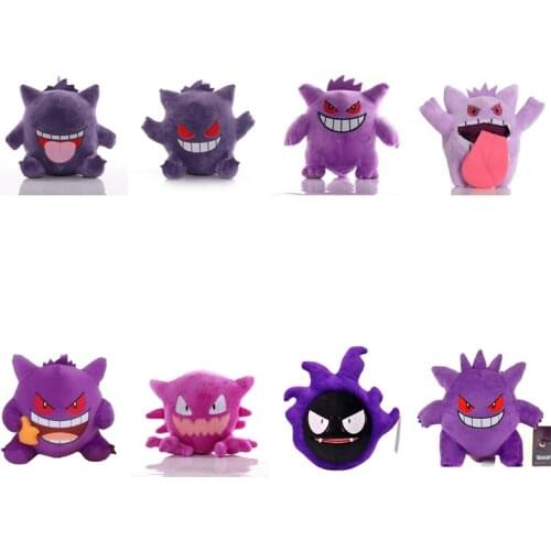 8 styles TAKARA TOMY Pokemon Gengar Plush Toys Creativity Tongue Out Dolls kawaii room decor Stuffed Toys Kids Christmas Gift