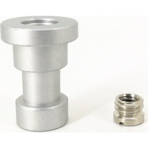 15mm to 3/8 Female Screw Adapter + 1/4 Female to 3/8 Male Screw for Studio Flash Bracket Light Stand 1/4-3/8 3/8-1/4