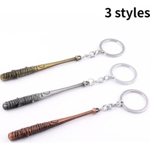 The Walking Dead Keychain Negans Bat Stick LUCILLE Keyring Men Car Women Bag Pendant Action Figure Cosplay Toys