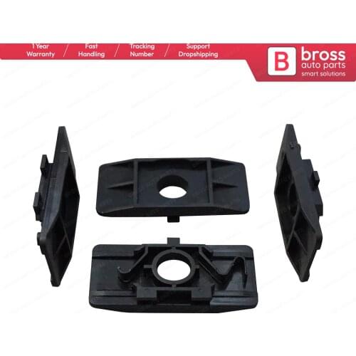 Bross BSP648 4 Pieces Lock Plate Wheel Arch 3mudguard Fixing Clips 7700412158 for Clio MK2, Espace MK4, megane Scenic Megane MK1