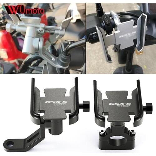 Hot Deals For SUZUKI GSXS GSX-S750 GSXS 750 GSXS750 Newest Motorcycle Phone Holderbar Mirror GPS Stand Navigation Bracket