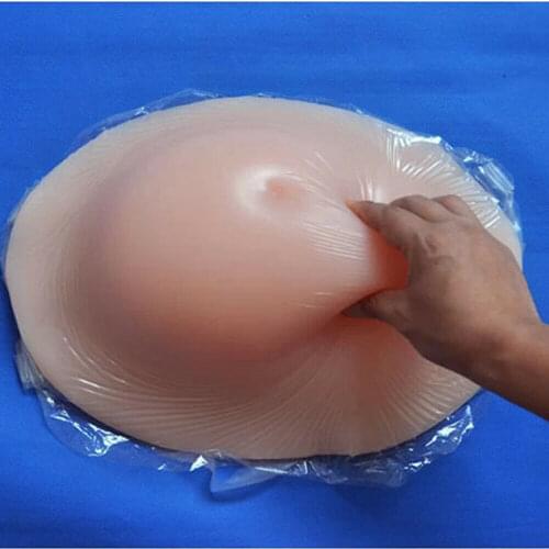 Fake Pregnancy belly 2850g 8~10 Months Silicone Artificial Tummy Pregnant Birthday Cosplay Unisex Gift