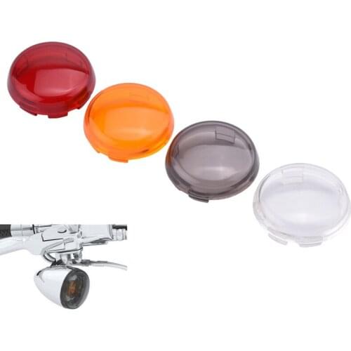 SPELAB 1PCS Motorcycle Turn Signal Light Indicator Lens Cover For Harley Sportster 883 1200 Touring Road King Dyna Heritage