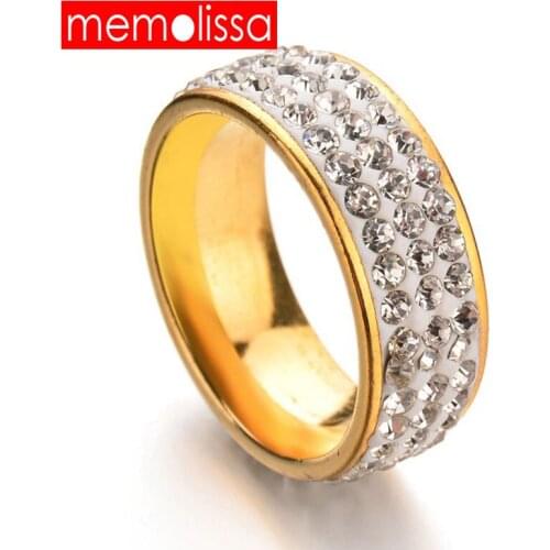MEMOLISSA Rings With Crystals