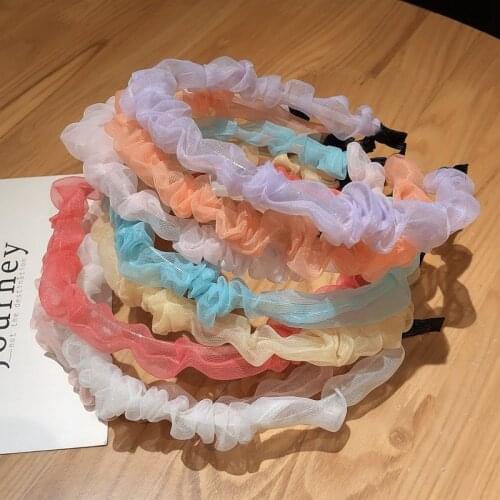 New Fashion Beautiful Simple Lovely Fresh Chiffon Lace Hair Band Headband Women Girls Hair Accessories Headdress