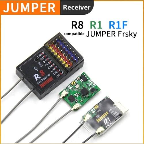 Jumper R8 receiver PIX data return PX4 flight control X8R receiver R1F data transmission R1 TX16S