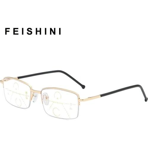 Progressive Multifocal Multifocus Multi focus Reading Glasses Transition Men Anti Blue Light Eyewear Hyperopia Presbyopia Reade