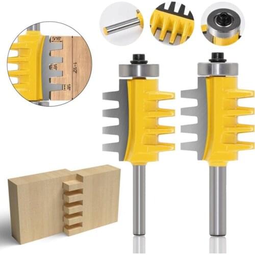 1/4in 6mm 8mm Shank Joint Assemble Router Bits Tongue & Groove T-Slot Milling Cutter Wood Woodwork Cutting Tools High Quality