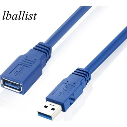 Lbalist USB 3.0 Extension Cable Male to Female M/F Foil+Braided Shielded 30cm 60cm 1m 1.5m 1.8m 3m 5m