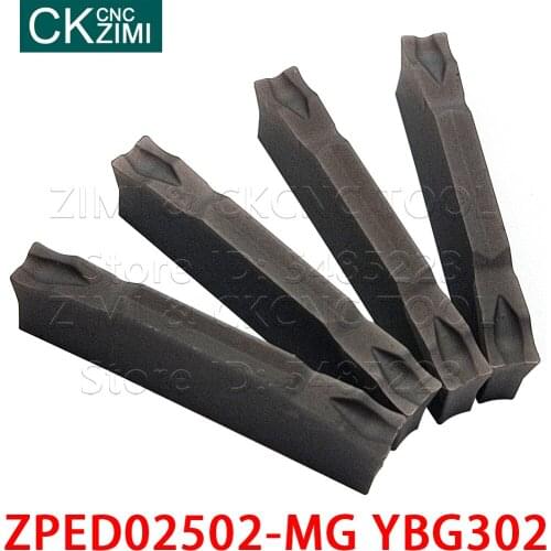 ZPED02502-MG YBG302 ZPED 02502 MG YBG302 carbide grooving insert CNC high quality cutting Turning Tool for steel Stainless steel