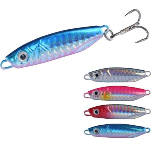 1pcs Metal Jig Spoon Lure 50mm 21g Artificial Bait Shore Slow Jigging Super Hard Lead Bass Fishing Tackle