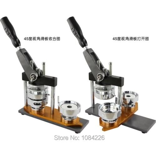 2019 Upgraded Aluminium Alloy Rotary Badge Machine 25mm 32mm 44mm 58mm 75mm Badge Making Machine