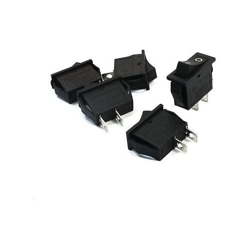 5pcs KCD3 AC 250V/125V 15A/30A Latching SPST on/off 2-Position Rocker Switch