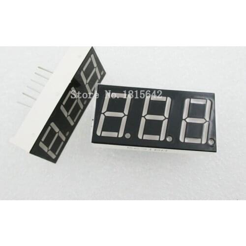 5PCS/LOT 3 bit 3bit Digital Tube Common Cathode Digital Tube 0.56" 0.56in. Red LED Digit 7 Segment